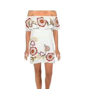 Red Carter Adelaide new with tags off the shoulder dress size XS